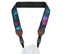 USA Gear TrueSHOT Correa Camara Reflex, Bolsillos para Accesorios y Hebillas de Liberación Rápida - Compatible con Canon, Nikon, Sony, Olympus, Pentax, Fujifilm y más - Diseño con Galaxia