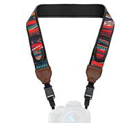 USA Gear TrueSHOT Correa Camara Reflex, Bolsillos para Accesorios y Hebillas de Liberación Rápida - Compatible con Canon, Nikon, Sony, Olympus, Pentax, Fujifilm y más - Diseño con Aztec