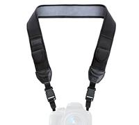 USA Gear TrueSHOT Correa Camara Reflex, Bolsillos para Accesorios y Hebillas de Liberación Rápida - Compatible con Canon, Nikon, Sony, Olympus, Pentax, Fujifilm y más - Negro