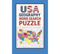 USA Geography Word Search Puzzle: 50+ Puzzles | Featuring American States, Cities, and Landmarks | 6x9 sized | 110 pages | Gift For Any Occasion