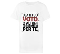 USA Il Tuo Voto T-Shirt Da Bambino In Cotone Bianco Child T-Shirt White Kid