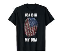 USA Is In MY DNA Independence Day 4 Julio Bandera de Estados Unidos Camiseta