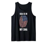 USA Is In MY DNA Independence Day 4 Julio Bandera de Estados Unidos Camiseta sin Mangas