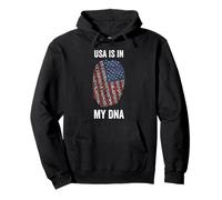 USA Is In MY DNA Independence Day 4 Julio Bandera de Estados Unidos Sudadera con Capucha
