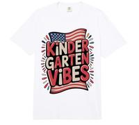 USA Kindergarten Escuela Vibes Primer Día América Profesor Comfort Colors Adult Heavyweight T-Shirt