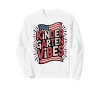USA Kindergarten Escuela Vibes Primer Día América Profesor Sudadera