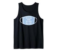 USA la Maldita máscara + distanciamiento Social + máscaras de Buena higiene Camiseta sin Mangas