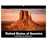USA: Landschaften der Weststaaten (Wandkalender 2026 DIN A2 quer), CALVENDO Monatskalender: Kalifornien, Arizona, Utah und Nevada: Kommen Sie mit auf eine Rundreise durch das westliche Amerika
