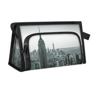 USA Manhattan Sunrise - Neceser de viaje para mujeres, hombres, niñas y niños, bolsa de maquillaje multifuncional para lavar artículos de tocador, organizador de cosméticos, bolsa de ducha, color, M,