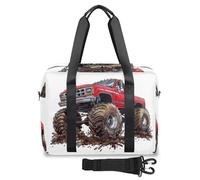 USA Monster Car Truck - Bolsas de viaje para mujeres, hombres, niñas y niños, bolsa de fin de semana, bolsa de viaje de 32 L, bolsa grande para viajes, deportes, gimnasio, color, Big, Organizador de