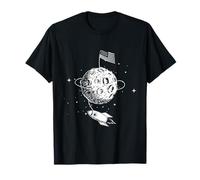 USA Moon Landing - Cohete Espacial, Planetas, Astronauta del Universo Camiseta