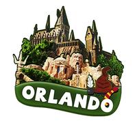 USA Orlando Imán de madera 3D Imanes de nevera Viajes Coleccionables Souvenirs Decoraciones Artesanía Hecho a Mano 2