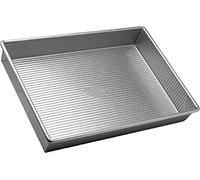 USA Pan Bakeware Rectangular Cake Pan, 9 x 13 inch, Nonstick & Quick Release Coating, Made in the USA from Aluminized Steel