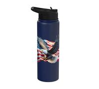 USA Patriotic Eagle - Rojo Blanco Azul Celebración Americana Stainless Steel Insulated Water Bottle