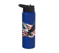 USA Patriotic Eagle - Rojo Blanco Azul Celebración Americana Stainless Steel Insulated Water Bottle