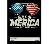 USA Pride Notebook: Retro Gulf of America 2025 Sunglasses Design - Patriotic Journal for Teens, Travelers, Students, and Summer Holiday Lovers