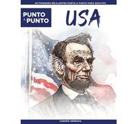 USA - Punto a punto para adultos: Rompecabezas difíciles con más de 15.000 puntos | Actividad relajante y antiestrés con monumentos y paisajes de Estados Unidos