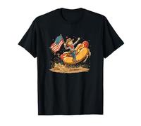 USA Race Hotdog Busca Amantes de la Barbacoa y los Perros Calientes Camiseta