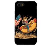 USA Race Hotdog Busca Amantes de la Barbacoa y los Perros Calientes Carcasa para iPhone SE (2020) / 7/8