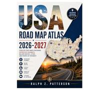 USA ROAD MAP ATLAS 2026 -2027: State by State Maps Featuring Interstate Highways, Major Routes, Cities and Points of Interest