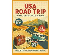 USA Road Trip Word Search Puzzle Book: Explore America’s Most Iconic Highways, Cities, Landmarks, and Scenic Routes with This Large Print Puzzle Book for Travelers and Road Trip Enthusiasts