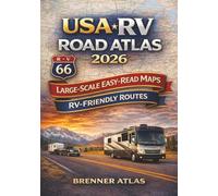 USA RV Road Atlas 2026: Large-Scale Easy-Read Map Book of the United States | Detailed State Maps, Interstate Highways & Major Cities