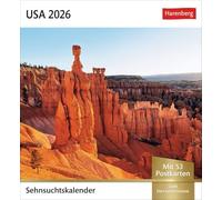 USA Sehnsuchtskalender 2026 - Wochenkalender mit 53 Postkarten: Wöchentlich Postkarten in einem Kalender. Foto-Kalender mit typisch amerikanischen ... Sammeln und Verschicken. Auch zum Aufhängen