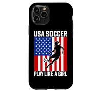 USA Soccer Juega como una chica Pasión Orgullo Carcasa para iPhone 11 Pro