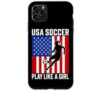 USA Soccer Juega como una chica Pasión Orgullo Carcasa para iPhone 11 Pro Max