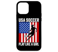 USA Soccer Juega como una chica Pasión Orgullo Carcasa para iPhone 12 mini