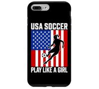 USA Soccer Juega como una chica Pasión Orgullo Carcasa para iPhone 7 Plus/8 Plus