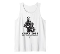 USA Soldier JD Vance - Make America Safe Again 2028 Graphic Camiseta sin Mangas