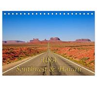 USA Southwest & Hawaii (Tischkalender 2026 DIN A5 quer), CALVENDO Monatskalender: Südwesten und Hawaii