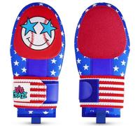 USA Star Stripes Smiley - Protector de mano con bordado de béisbol para béisbol, sóftbol, guante deslizante de béisbol juvenil, se adapta a mano izquierda y derecha