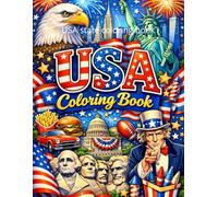 USA state coloring book: Adult coloring book 8.5x11
