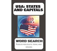 USA States and Capitals Word Search Puzzles: The USA Word Search Puzzles: Large Print Puzzles for Adults, Seniors, and Teens - Easy-to-Read Word ... good size for travel. Helpful to learn states