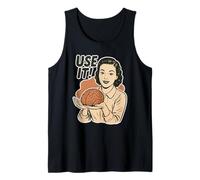 USA tu Cerebro estético Estilo Retro de los años 50 Camiseta sin Mangas