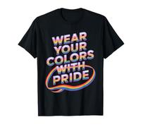 USA Tus Colores con Mensaje de Orgullo Camiseta