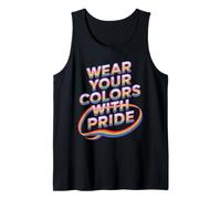 USA Tus Colores con Mensaje de Orgullo Camiseta sin Mangas