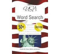 USA/United States Word Search Puzzle Book: Word Searches with Easy to Read Print about USA, united states of america and More |6 x9 inches, 110 pages ... for Vacations, Holidays, and Free times