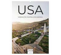 USA - Vereinigte Staaten von Amerika (Wandkalender 2026 DIN A2 hoch), CALVENDO Monatskalender: Eine Reise durch das Land der unbegrenzten Möglichkeiten.