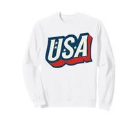USA Vintage American Pride Retro Throwback Patriotic Sudadera