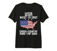 USA West to East Road Trip 2026 Aventura Camiseta Premium