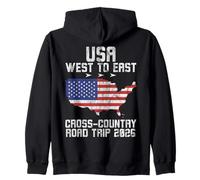 USA West to East Road Trip 2026 Aventura Sudadera con Capucha
