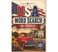 USA Word Search: 50+ Fun Puzzles Featuring States, Landmarks, National Parks, Cities, History, and American Culture (Travel Word Search Books)