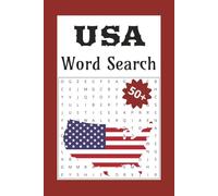 USA Word Search: 50+ Word Search Puzzles with Easy to Read Print about America, Home of the Brave, Land of the Free | 6x9 inches, 110 pages | Gift for Vacations, Holidays, and Free Time