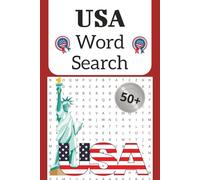 USA Word Search: 6x9 inches, 110 pages 50+ | Word Search Puzzles about America | Home of the Brave | Land of the Free | Gift for Vacations, Holidays, and Free Time