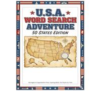 USA Word Search Adventure: 50 States Edition: Educational Puzzle Book for Kids, Teens & Adults - Discover Landmarks, Birds, Foods & Famous Sites with ... Puzzles for Family, School, and Road Trips
