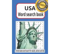 USA word search book: USA word search book|50+ puzzles| 110 pages high quality| best travel gift for adults and kids