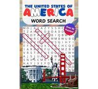 USA Word Search Book: Word Searches with Easy to Read Print about America, Landmarks, States and More │6x9 inches, 110 pages│50+ Puzzles...Gift for Vacation, Holiday and Free Time